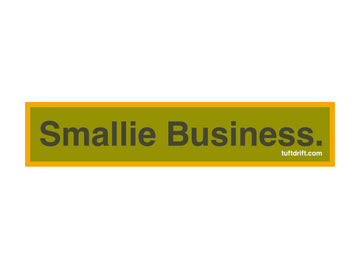 Smallie Business Sticker - Light Olive