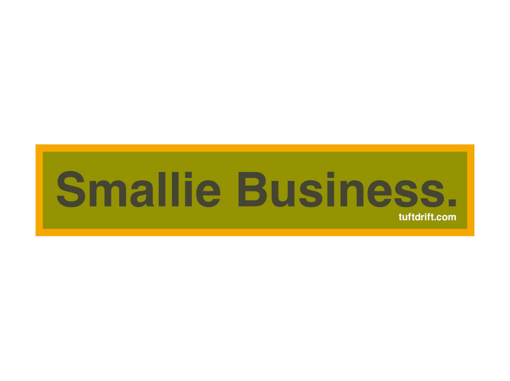 Smallie Business Sticker - Light Olive